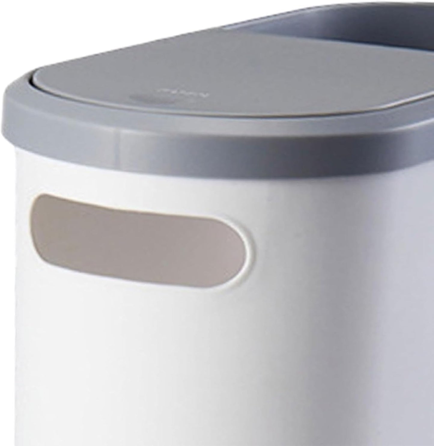 10L Press-Type Bathroom Trash Can – Slim Rectangular Garbage Bin with Pop-Up Lid – Hygienic Odor-Block Wastebasket for Toilet, Kitchen, and Bedroom