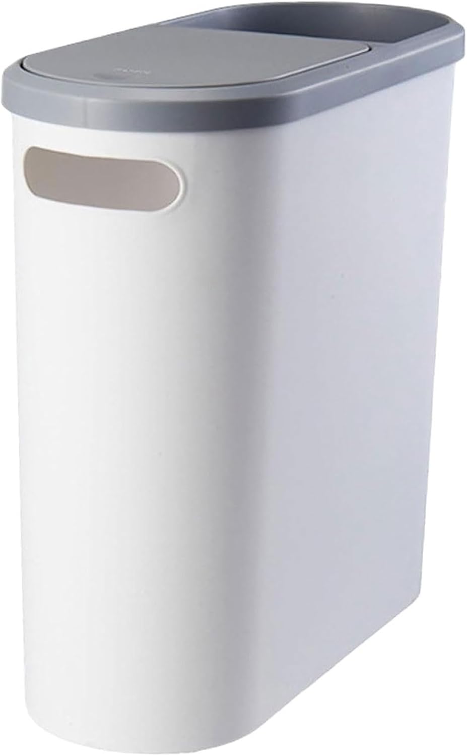 10L Press-Type Bathroom Trash Can – Slim Rectangular Garbage Bin with Pop-Up Lid – Hygienic Odor-Block Wastebasket for Toilet, Kitchen, and Bedroom