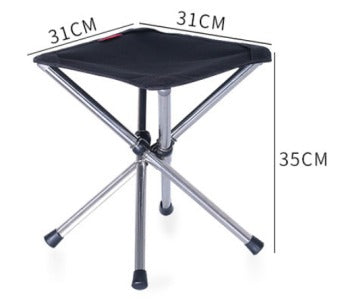 Portable Folding Camping Stool – Lightweight Compact Outdoor Chair with Carry Bag for Camping, Hiking, Fishing & Travel (27 cm / 31 cm)