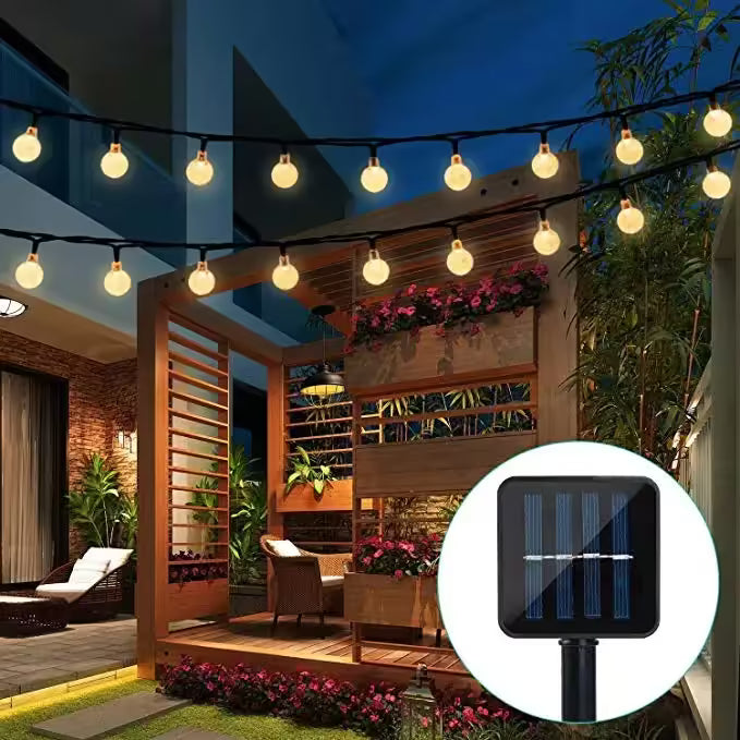 Solar fairy lights LED 20–100 bulbs outdoor