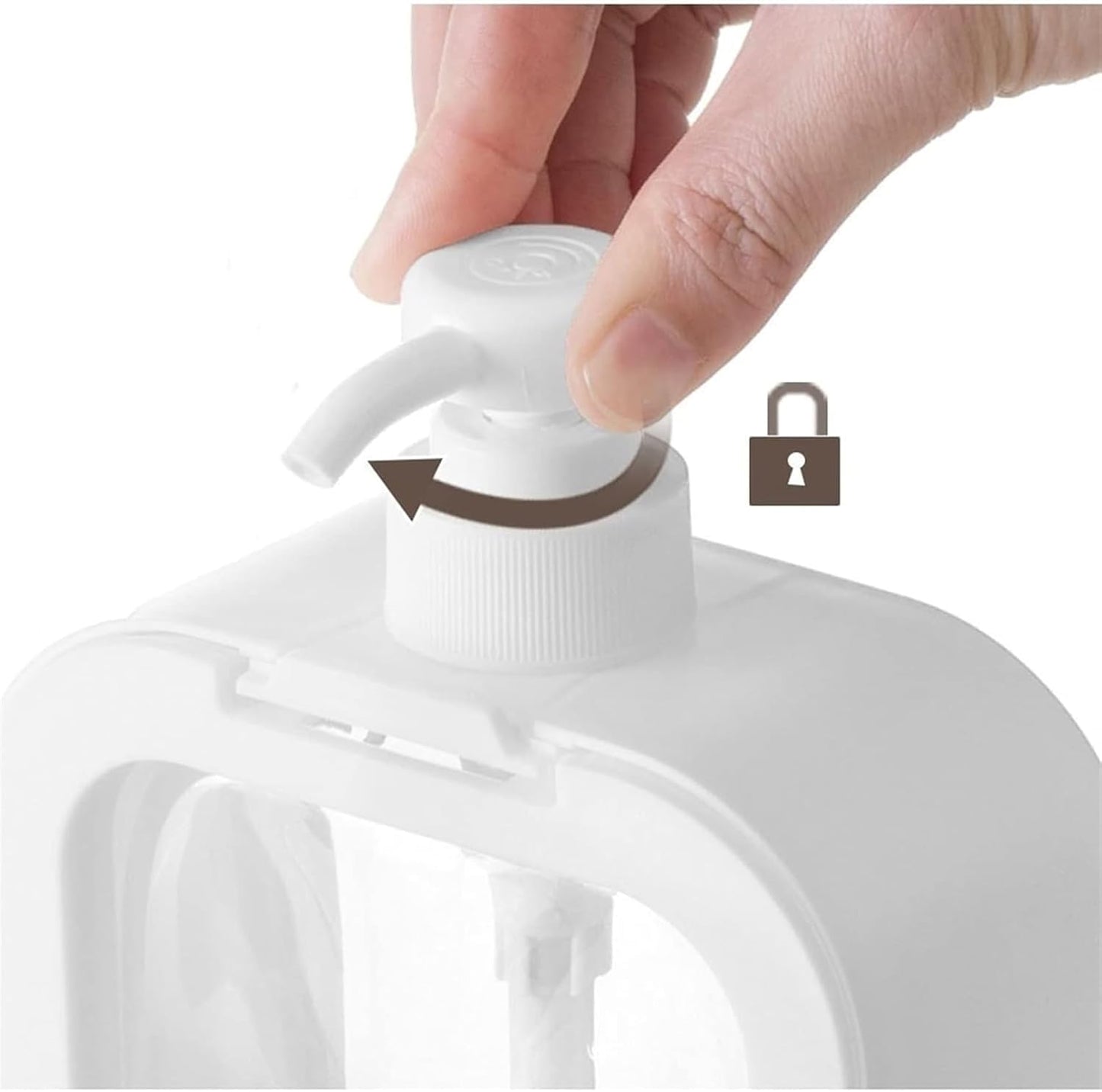 Large-Capacity Soap Dispenser Bottle – Transparent Plastic Press Bottle – Refillable Pump Container for Travel, Shampoo, Lotion, and Kitchen Dish Soap