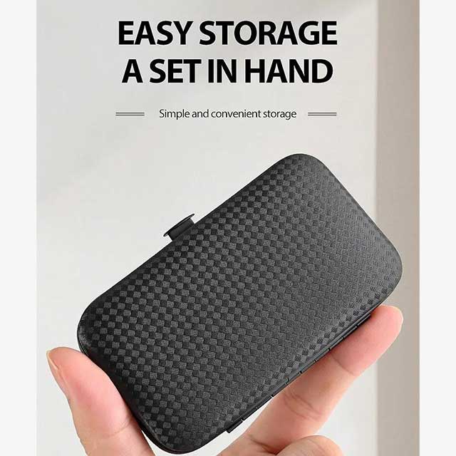 7-Piece Manicure Tool Set for Unisex – Professional Nail Care Kit for Home & Travel