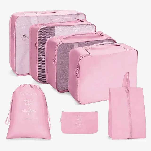 7-Piece Set Portable Luggage Organizer