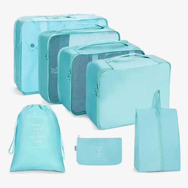 7-Piece Set Portable Luggage Organizer