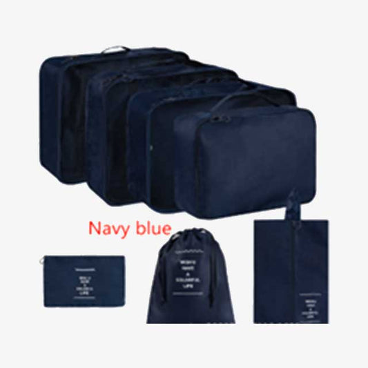 7-Piece Set Portable Luggage Organizer – Travel Storage Bags for Efficient Packing & Organization
