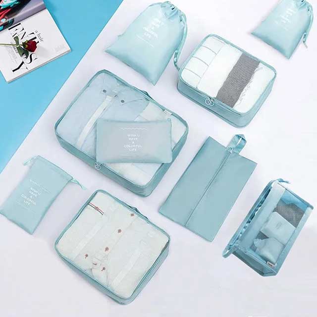 7-Piece Set Portable Luggage Organizer