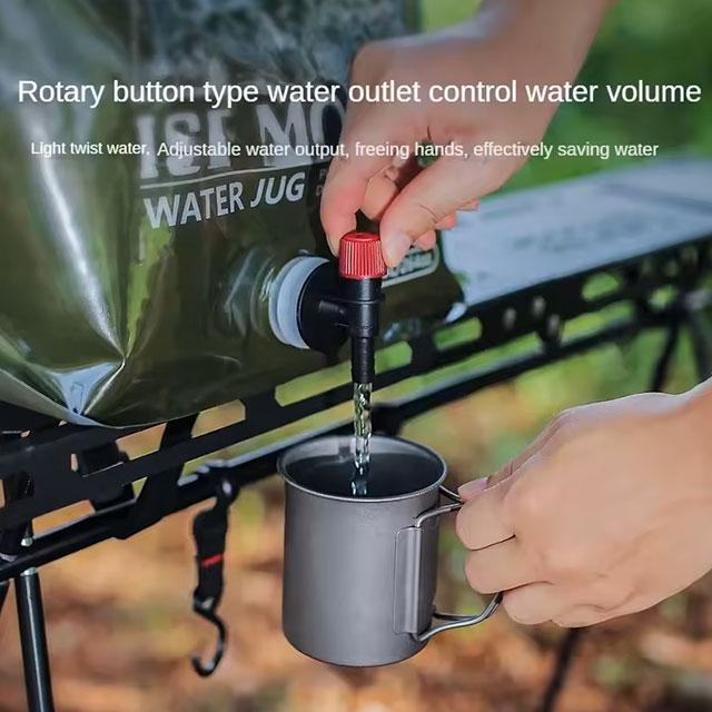 7.5L Foldable Camping Water Container with Faucet – Portable BPA-Free Water Storage Bag for Hiking, Picnic, Travel & Emergency Use