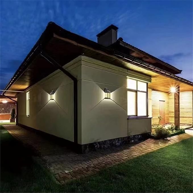 Solar Outdoor Wall Lantern – LED Motion Sensor Solar Light with Warm White Glow, 3 Lighting Modes & Waterproof Security Lamp for Porch, Fence & Garden