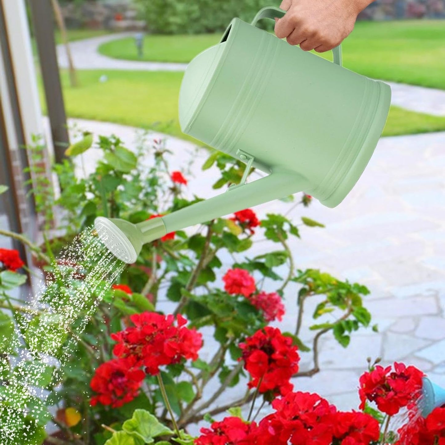 1.5L Long Mouth Watering Can with Detachable Sprinkler Head – Dual-Purpose Indoor/Outdoor Garden Watering Can for Houseplants & Flowers