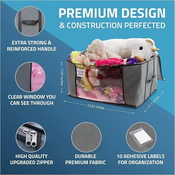 Underbed Storage Set Space-Saving Organizers for Clothes, Shoes, Blankets & More | Durable Under Bed Storage Solution