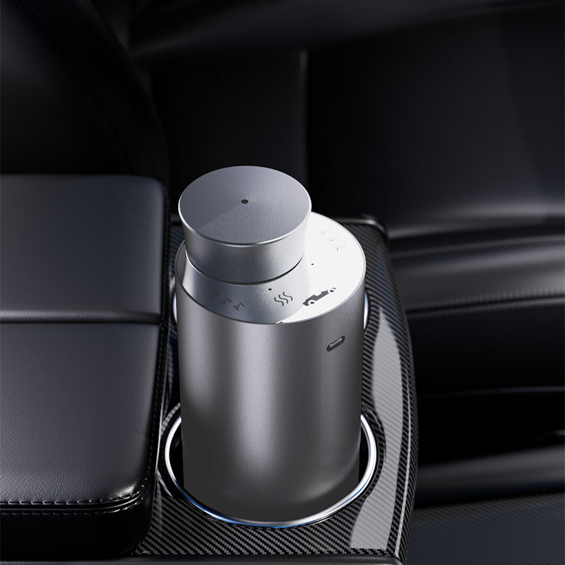 Portable USB Rechargeable Waterless Car Essential Oil Diffuser | Smart 10ml Aroma Scent Diffuser for Car, Home & Office