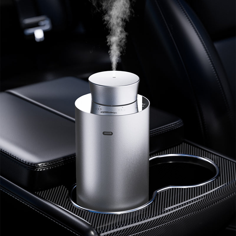 Portable USB Rechargeable Waterless Car Essential Oil Diffuser | Smart 10ml Aroma Scent Diffuser for Car, Home & Office