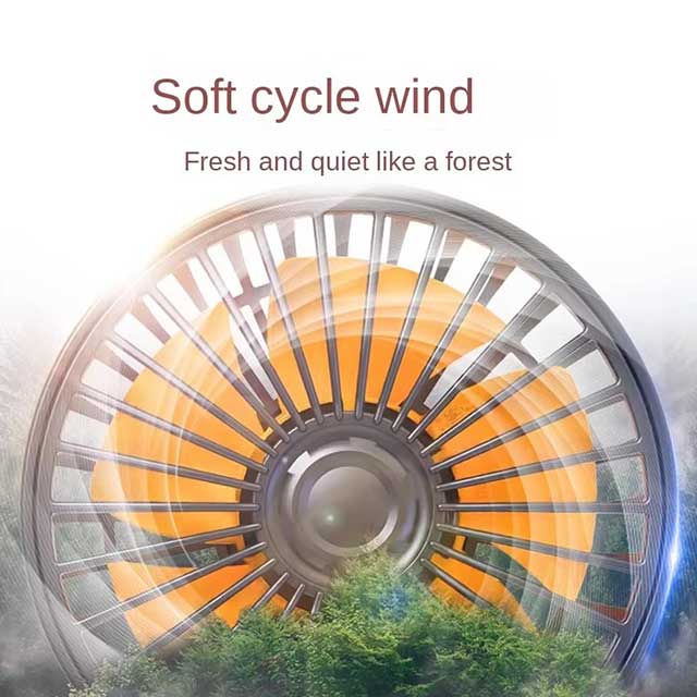 360° Adjustable Dual Head Car Fan – USB/12V Electric Cooling Fan with 2 Speeds | Silent Airflow for Car, Home, Desk & Office