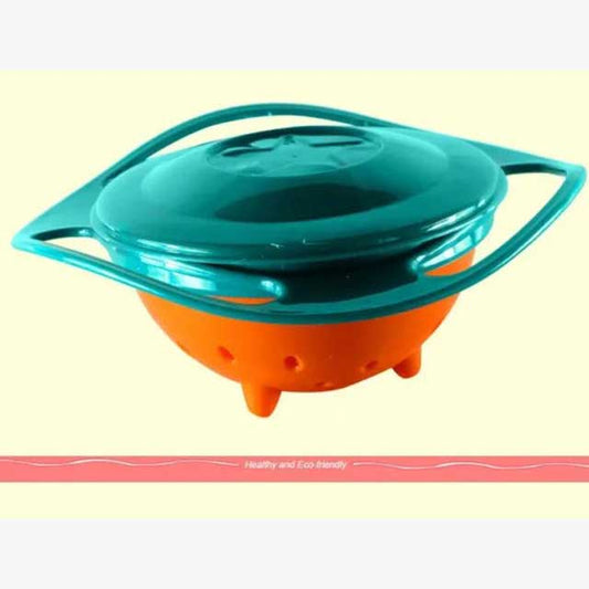 Baby Tableware Food-Grade Gyro Bowl – Spill-Proof, Non-Tip Design for Easy Feeding