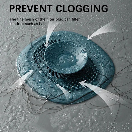 Bathroom Silicone Sink Drain Protector for Floor – Anti-Clog, Waterproof, Easy to Install