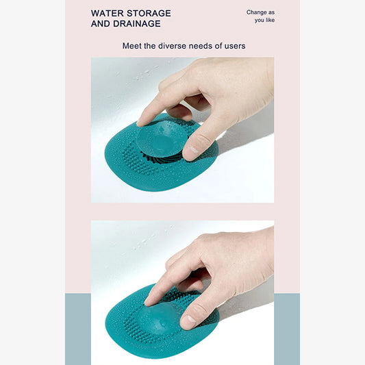 Bathroom Silicone Sink Drain Protector for Floor – Anti-Clog, Waterproof, Easy to Install