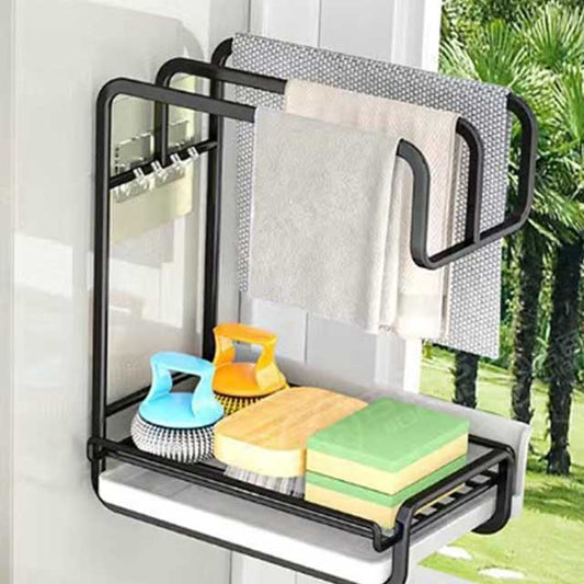Cloth Hanging Shelf - Space-Saving Organizer for Closet, Home & Bedroom Storage