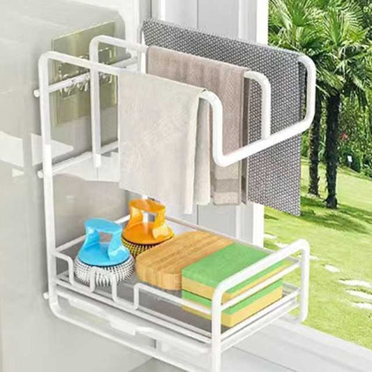 Cloth Hanging Shelf - Space-Saving Organizer for Closet, Home & Bedroom Storage