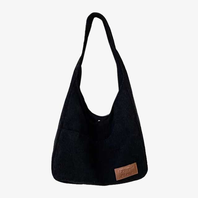 Corduroy Casual Women’s Solid Shoulder Bag – Stylish and Comfortable Everyday Handbag