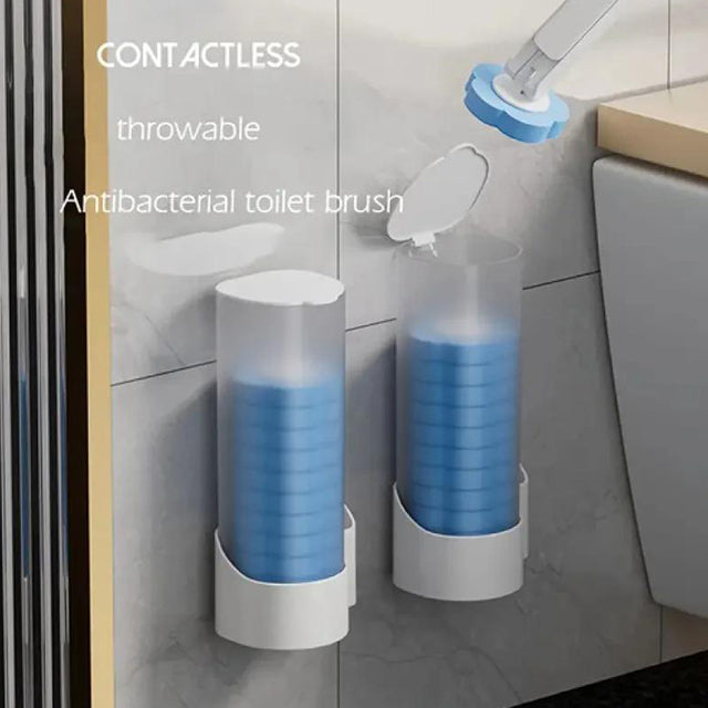 Disposable Toilet Brush Set with Replaceable Heads – Hygienic, Convenient Cleaning for Bathroom