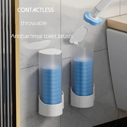 Disposable Toilet Brush Set with Replaceable Heads – Hygienic, Convenient Cleaning for Bathroom