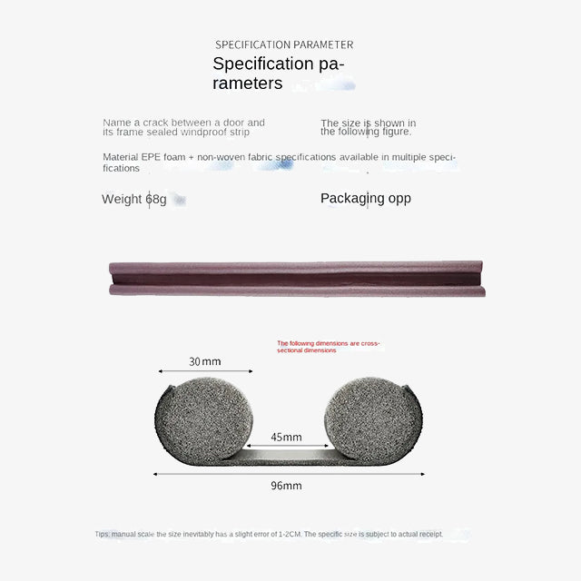 Flexible Door Bottom Sealing Strip Stopper – Weatherproof Door Seal for Noise, Draft & Dust Prevention