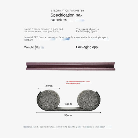 Flexible Door Bottom Sealing Strip Stopper – Weatherproof Door Seal for Noise, Draft & Dust Prevention