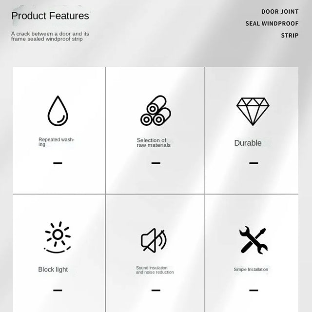 Flexible Door Bottom Sealing Strip Stopper – Weatherproof Door Seal for Noise, Draft & Dust Prevention