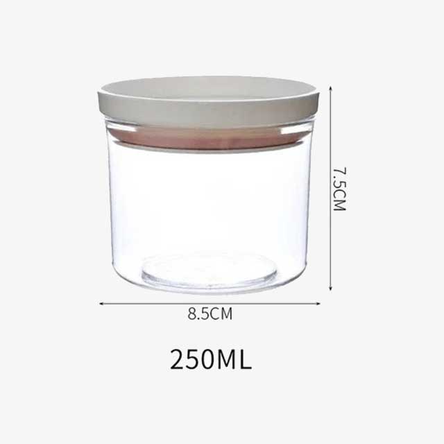 250/350/550/700ML Food Storage Round Plastic Container – Leak-Proof, BPA-Free Lids for Kitchen & Pantry Organization
