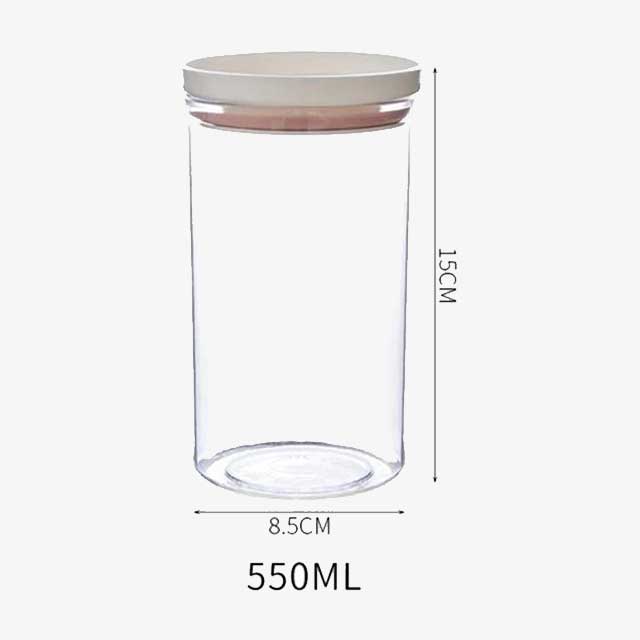 250/350/550/700ML Food Storage Round Plastic Container – Leak-Proof, BPA-Free Lids for Kitchen & Pantry Organization