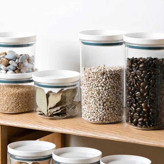 250/350/550/700ML Food Storage Round Plastic Container – Leak-Proof, BPA-Free Lids for Kitchen & Pantry Organization