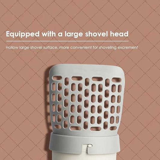 Grey Self-Cleaning Cat Litter Scoop – Effortless, Hygienic Litter Management Tool