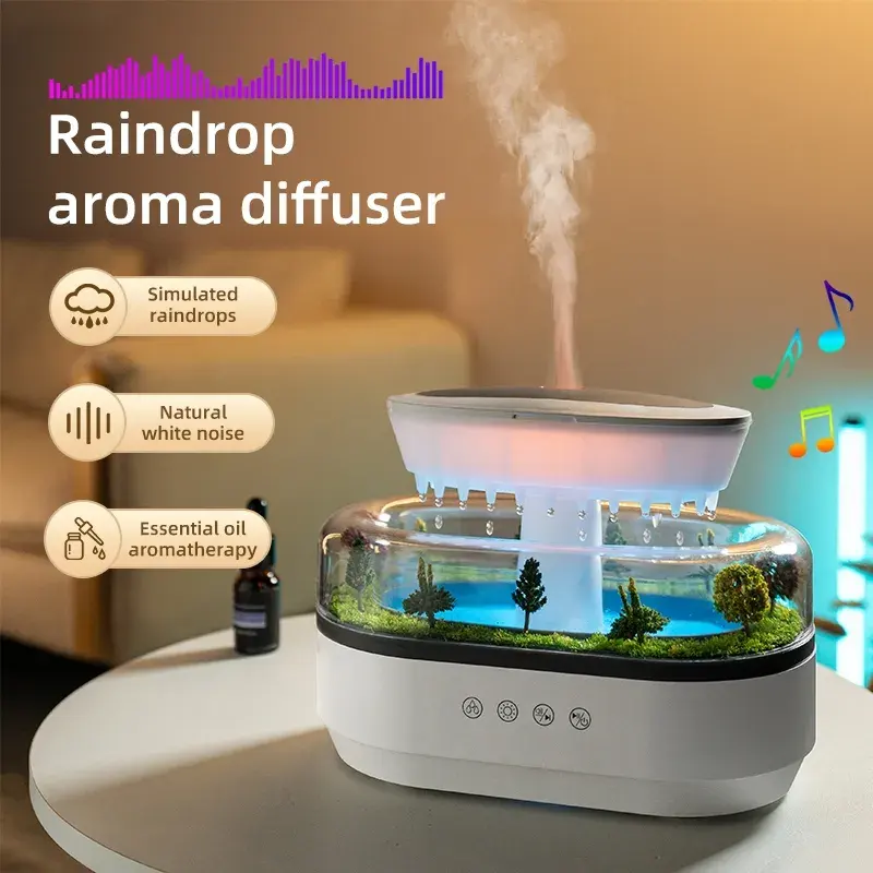Rechargeable Oud Aroma Diffuser – Wireless Type-C Essential Oil Diffuser & Humidifier with Rotating Mist, Ambient LED Light for Home, Office & Bedroom