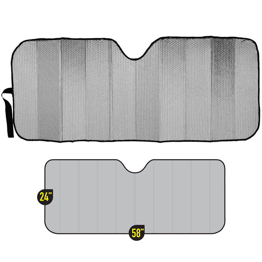 Universal Foldable Windshield Sun Shade – Reflective Front Car Windshield Sunshade, UV Protection & Heat Insulation for Cars, SUVs & Trucks