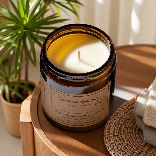 Vanilla Scented Candle – Long-Lasting Aromatherapy Candle with Lead-Free Cotton Wick for Home, Spa, Yoga & Relaxation