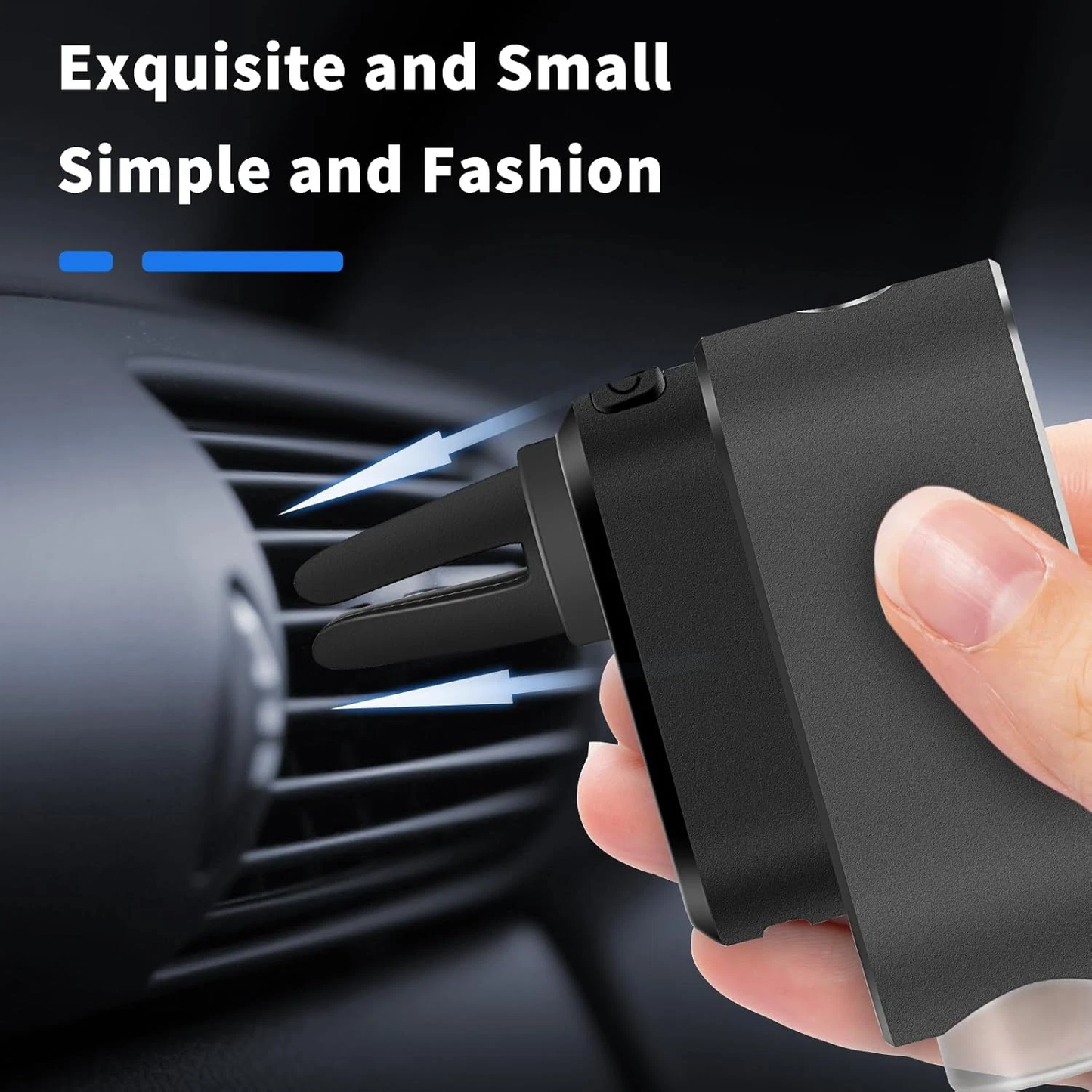Electric Car Air Freshener Diffuser – Ultrasonic Aroma Oil Diffuser with Vent Clip, Adjustable Fragrance & USB Rechargeable Car Perfume Freshener