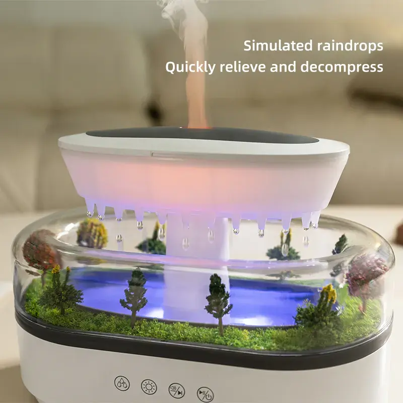 Rechargeable Oud Aroma Diffuser – Wireless Type-C Essential Oil Diffuser & Humidifier with Rotating Mist, Ambient LED Light for Home, Office & Bedroom