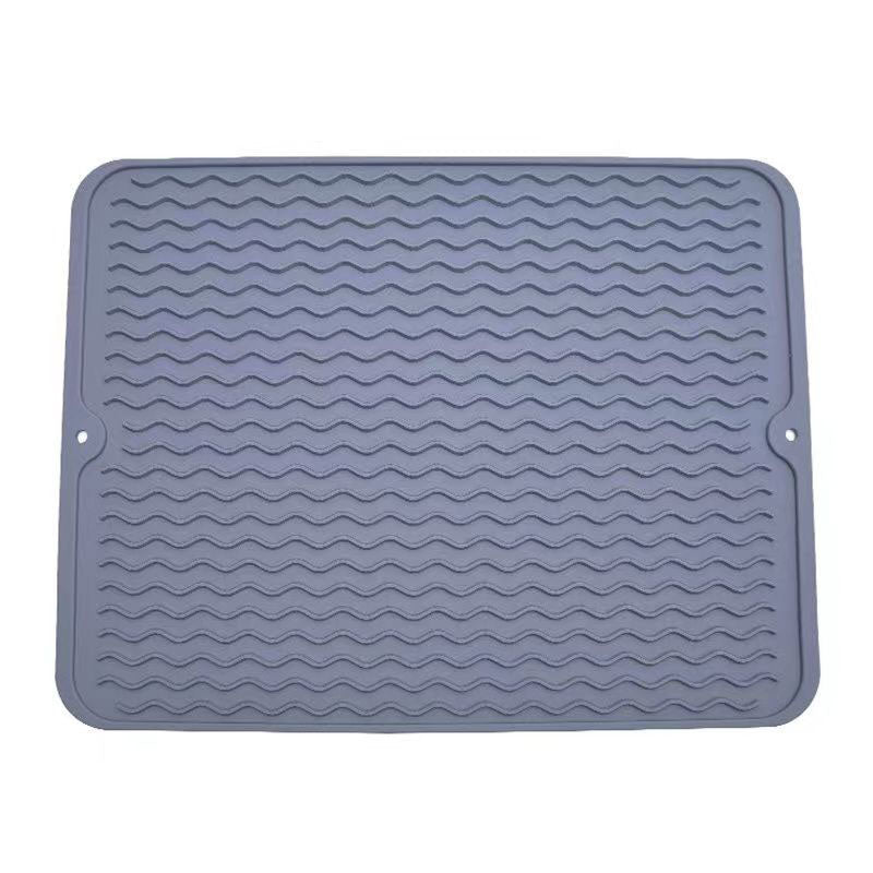 Heat-Resistant Silicone Drying Mat – Non-Slip Kitchen Dish Drying Pad for Dishes, Glasses, Cups & Countertop Protection