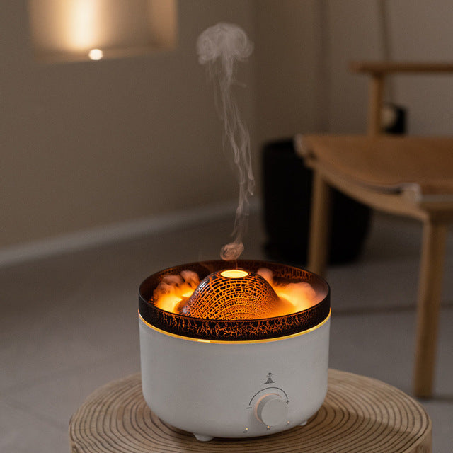 Portable Rechargeable Oud Aroma Diffuser – Wireless Type-C Essential Oil Humidifier with Rotating Mist, LED Ambient Light & Ultrasonic Aromatherapy Diffuser