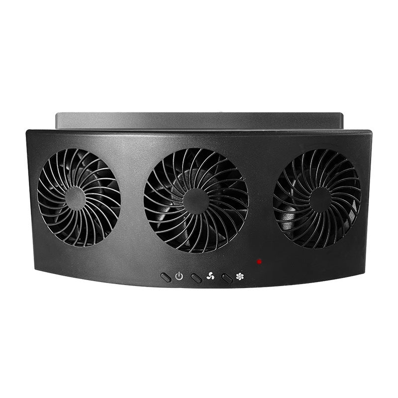 Triple Car Cooling Fan – Dashboard USB Rechargeable Cooling Fan with 3-Speed Airflow, Odor Removal & Interior Air Circulation for Cars, SUVs & Trucks