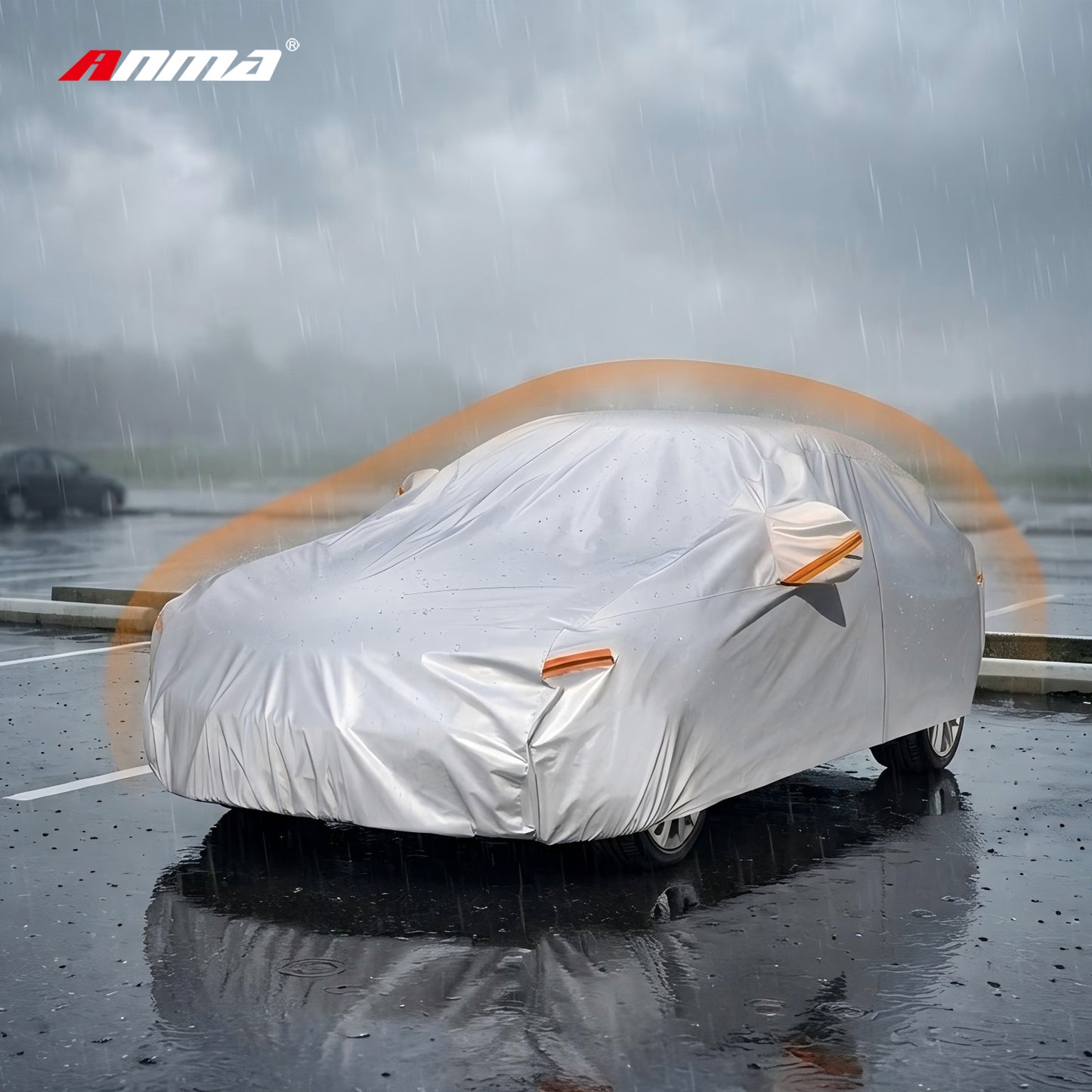 Universal Waterproof Car Cover – All-Weather Outdoor Vehicle Cover with UV, Rain, Dust & Snow Protection for Sedans & SUVs