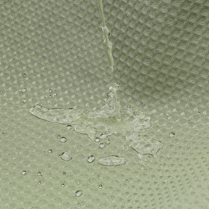 Waterproof Waffle Weave Shower Curtain – Hotel Quality Polyester Bathroom Curtain, Mildew & Water-Resistant Bath Curtain