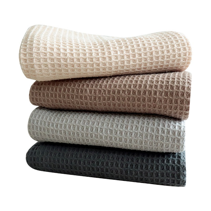 100% Cotton Waffle Weave Kitchen Dish Towel – Ultra Absorbent Reusable Drying Cloth for Dishes, Glassware & Kitchen Cleaning