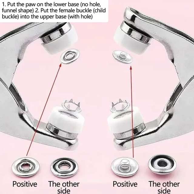 Hole Punch Tool Kit with 100 Silver Metal Eyelets - Durable Punching Kit for Fabric, Leather & Craft Projects