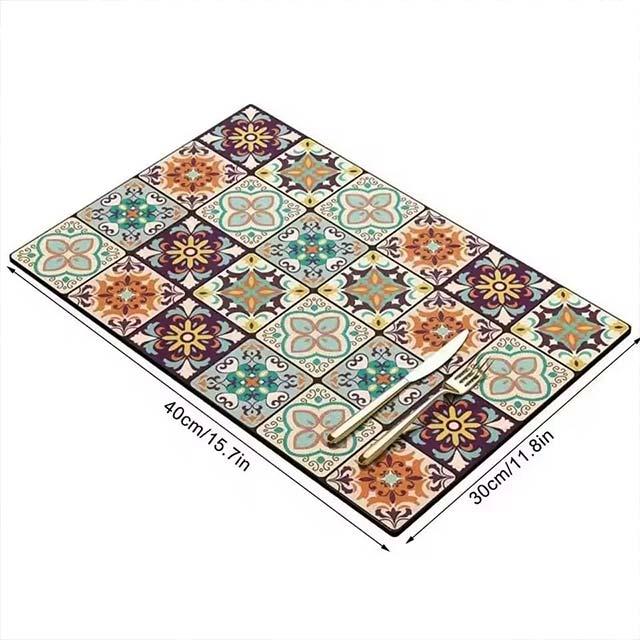 Absorbent Kitchen Drying Mat – Drainage Mat for Cups, Bottles, Tableware &amp; Coffee Bar