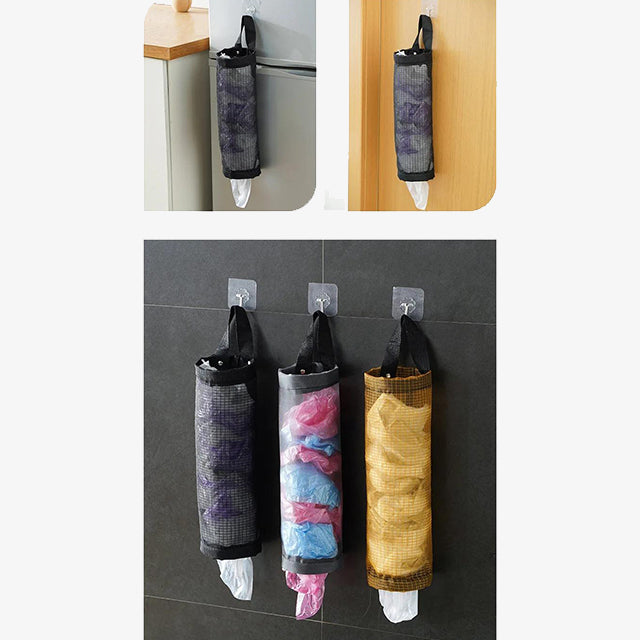 Kitchen Wall-Mounted Garbage Bag Storage – Convenient, Space-Saving Organizer for Trash Bags