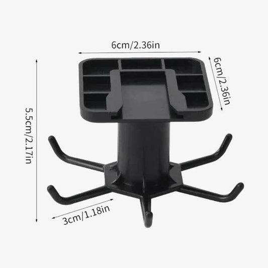 Kitchen Wall-Mounted Rotating Kitchenware Organizer – Space-Saving Storage Solution for Utensils and Tools