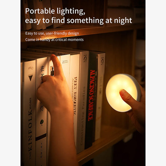 LED Motion Sensor Night Light with 2 Color Modes – USB Rechargeable Indoor Lighting for Home, Bedroom, Hallway