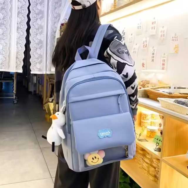 Large Capacity Four-Piece Set Schoolbag – Durable, Spacious Backpack for Kids & Students