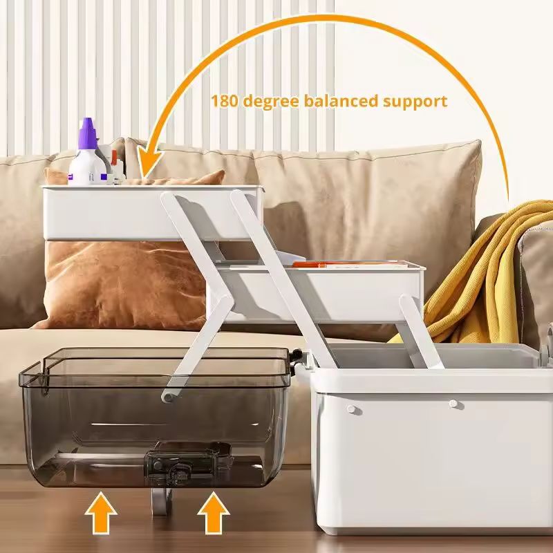 Large Capacity Family Medicine Box – 3-Tier Multi-Layer Emergency First Aid Kit Organizer – Portable White Medical Storage Box with Handle & Safety Buckle – Heavy-Duty PP Case for Home & Travel